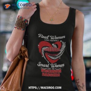 real women love football smart women love wisconsin badgers diamond heart 2023 shirt tank top 4