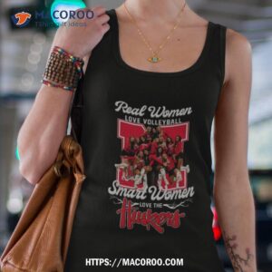 real women love volleyball smart women love huskers shirt tank top 4