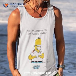 really good artist ate my depression meal and nothing changed shirt tank top