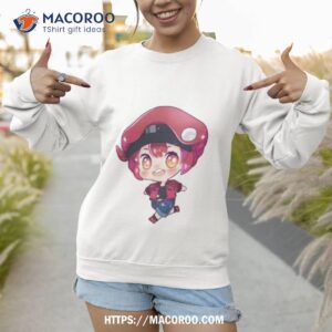 red blood cell anime chibi cells at work shirt sweatshirt