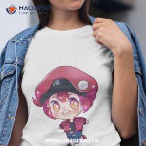 red blood cell anime chibi cells at work shirt tshirt