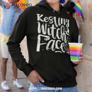 resting witch face halloween fan funny shirt hoodie