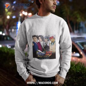 retro attorney vintage trilogy miles edgeworth ace shirt sweatshirt