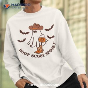 retro boot scoot spooky funny western halloween cute ghost shirt halloween gifts for coworkers sweatshirt