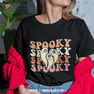 retro groovy spooky ghost boo halloween costume scary shirt michael myers movie 2023 tshirt