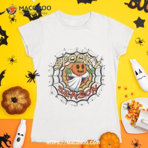 retro hippie halloween cute ghost spooky season funny gifts shirt skull pumpkin tshirt 1