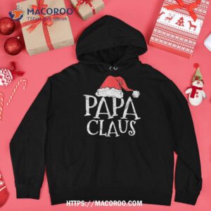 retro papa claus gift funny christmas santa costume father shirt santa clause 4 hoodie