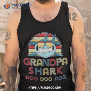 retro vintage grandpa sharks shirt gift for cheap fathers day gifts tank top