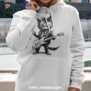 Rock Cat Playing Guitar Shirt