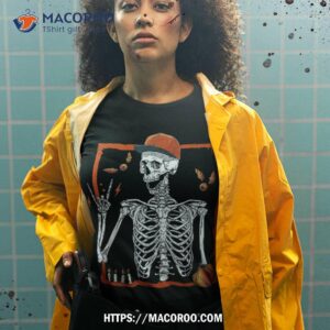 rocker skeleton hand rock on costume funny halloween gifts shirt halloween 1978 michael myers tshirt 2