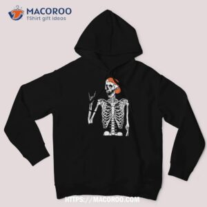 Rocker Skeleton Hand Rock On Costume Funny Halloween Gifts Shirt, Scary Skull