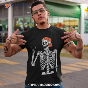 Rocker Skeleton Hand Rock On Costume Funny Halloween Gifts Shirt, Scary Skull
