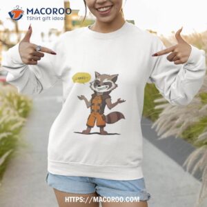 rocket raccoon ladies guardians of the galaxy gift for men and women shirt sweatshirt