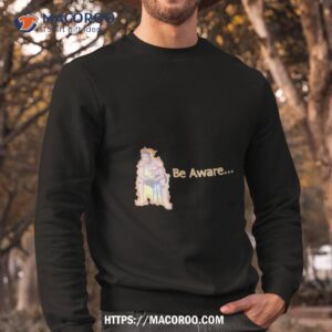 ronnie zarazua be aware shirt sweatshirt