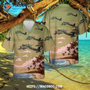 Royal Air Force Short Stirling Bomber “jolly Roger” Hawaiian Shirt