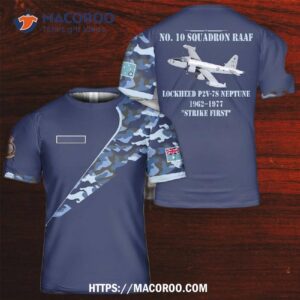Royal Australian Air Force No. 10 Squadron Raaf Lockheed P2v-7s Neptune 3D T-Shirt