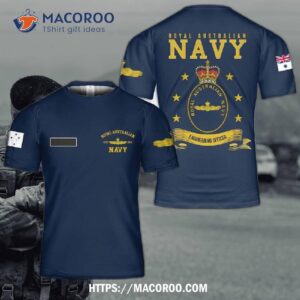Royal Australian Navy Engineering Officer Badge 3D T-shirt
