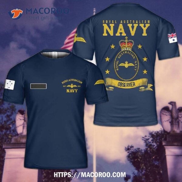 Royal Australian Navy Observer Badge 3D T-Shirt