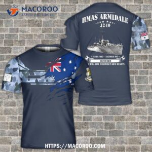 Royal Australian Navy Ran Hmas Armidale (j240) 3D T-Shirt