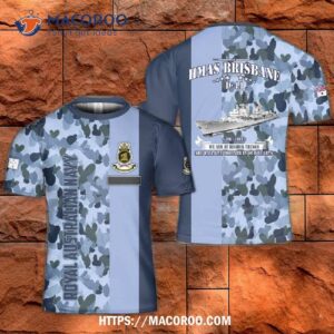 Royal Australian Navy Ran Hmas Brisbane (d 41) 3D T-Shirt