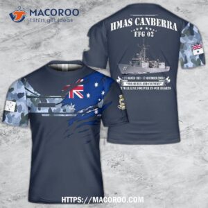 Royal Australian Navy Ran Hmas Canberra (ffg 02) 3D T-Shirt