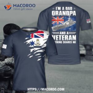 Royal Australian Navy Ran Hmas Parramatta (de 46), Father’s Day Veteran 3D T-shirt