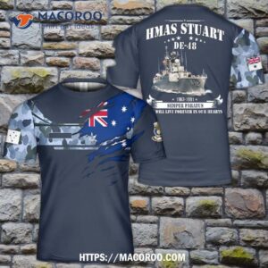 Royal Australian Navy Ran Hmas Stuart (de-48) 3D T-Shirt