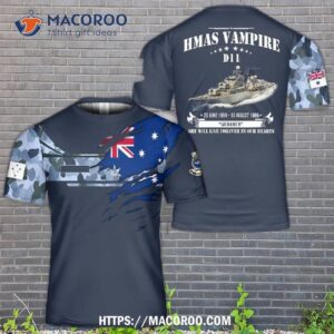 Royal Australian Navy Ran Hmas Vampire (d11) 3D T-Shirt