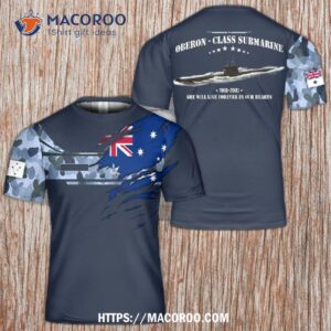 Royal Australian Navy Ran Oberon-class Submarine 3D T-Shirt
