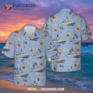 Royal Danish Navy Hdms Peter Tordenskiold (f356) Hawaiian Shirt