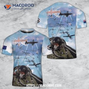 Royal New Zealand Air Force Black Falcons Aerobatic Display Team 3D T-Shirt