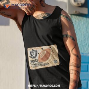 rusty metal las vegas raiders 2023 ifaf americas championship nfl logo shirt tank top 1