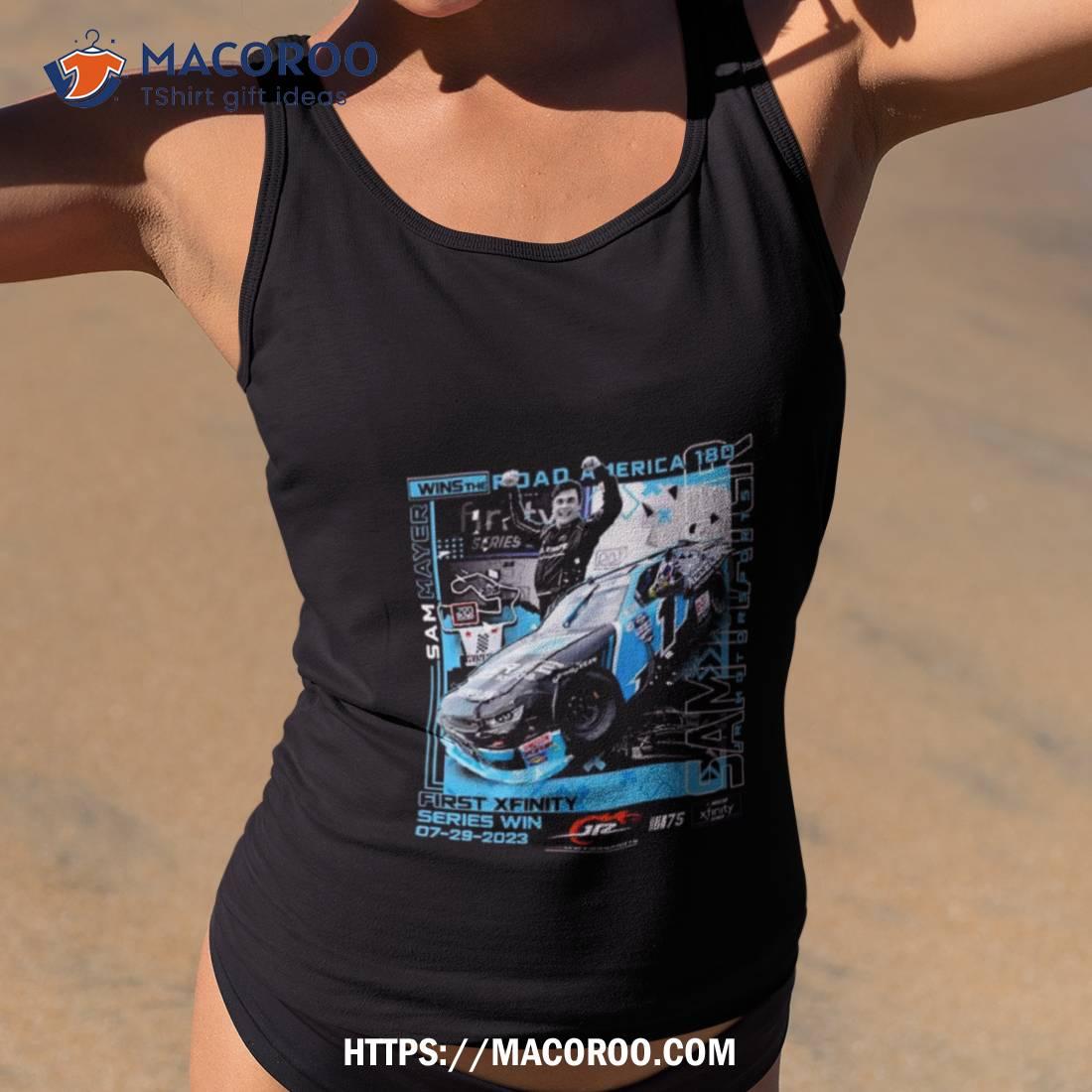 Sam Mayer Checkered Flag Sports First Win Shirt Sam Mayer Checkered Flag Sports First Win Shirt