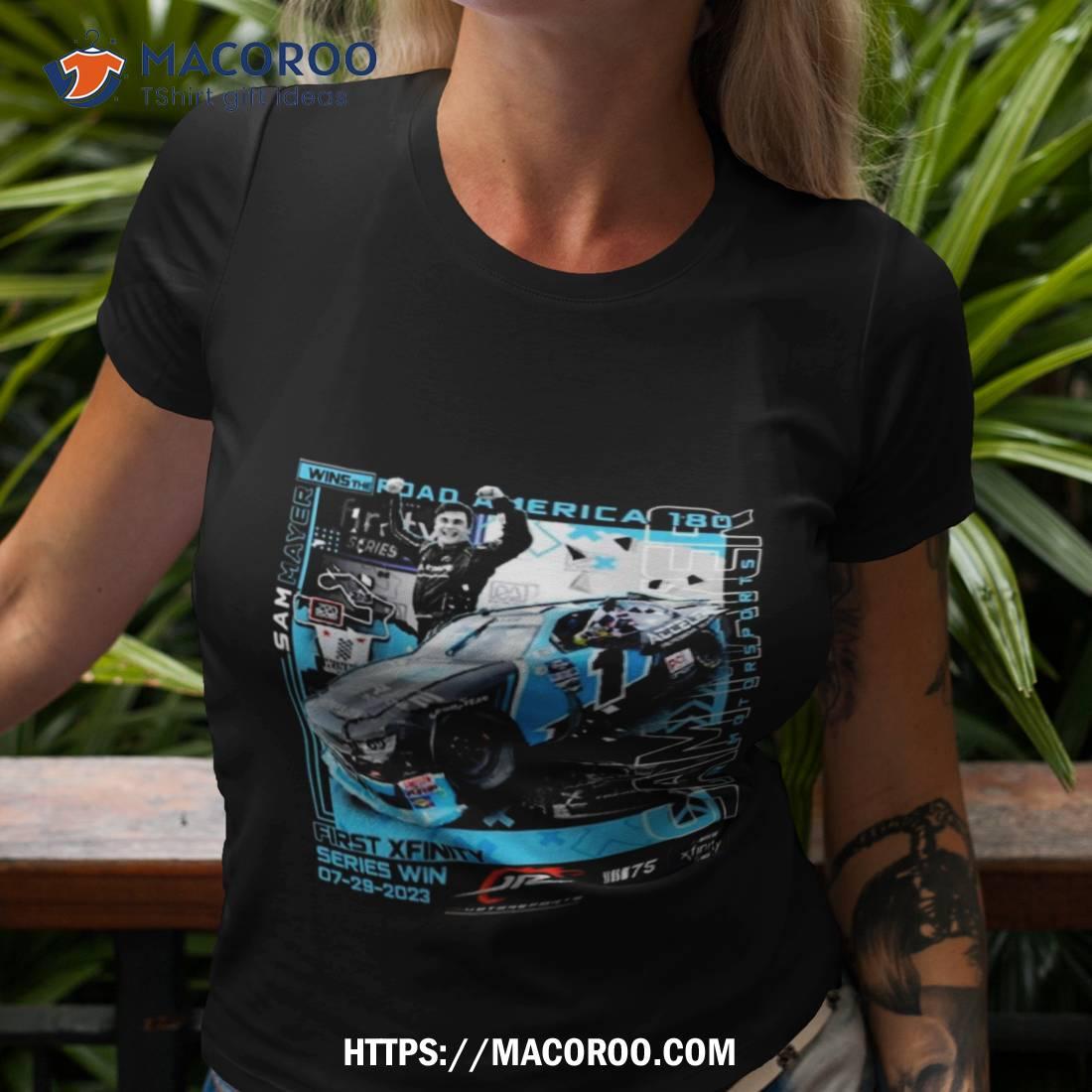 Sam Mayer Checkered Flag Sports First Win Shirt Sam Mayer Checkered Flag Sports First Win Shirt