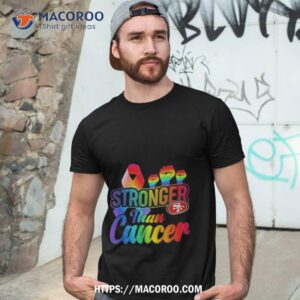san francisco 49ers stronger than cancer nfl 2023 shirt tshirt 3