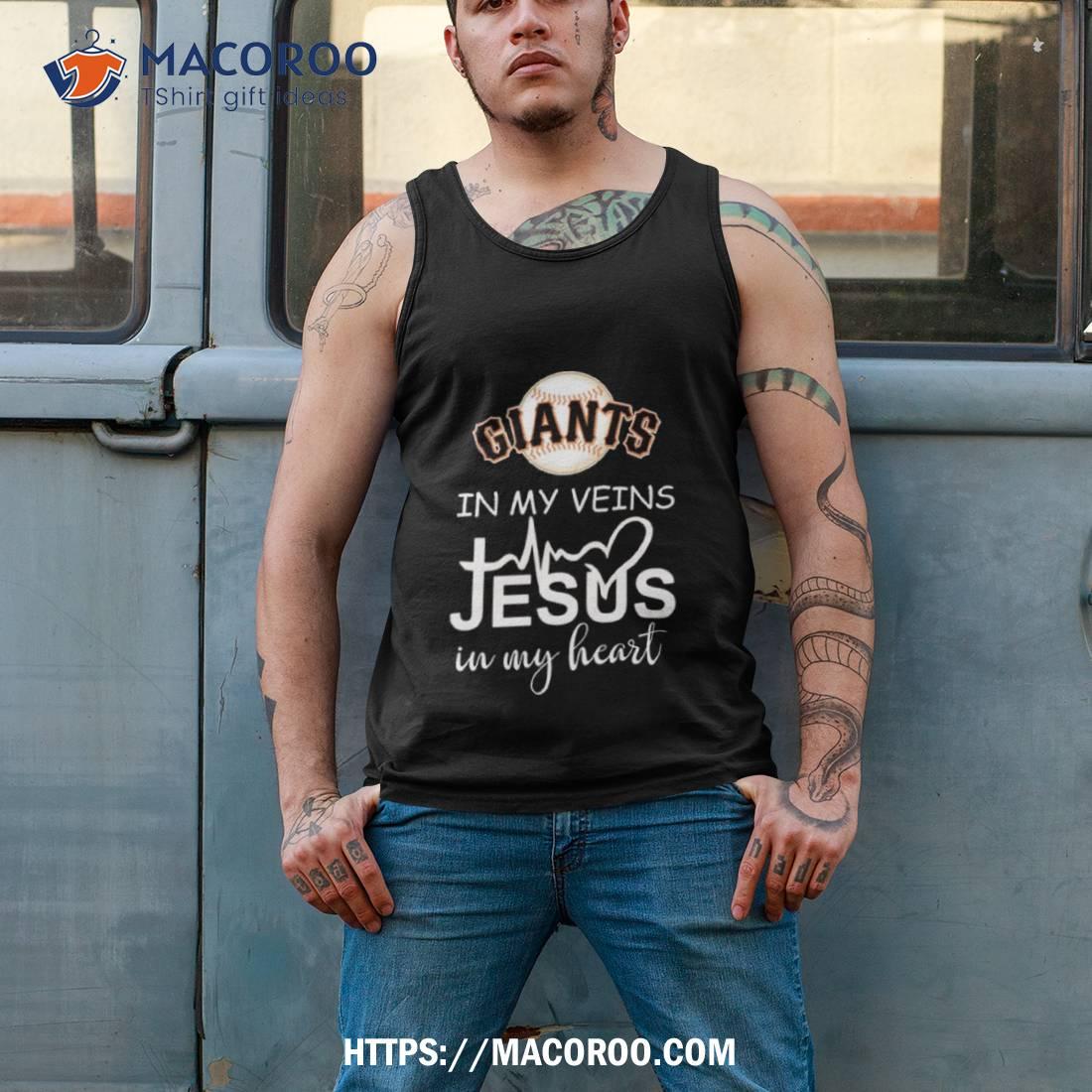 San Francisco Giants Logo 2023 In My Veins Jesus In My Hearshirt San Francisco Giants Logo 2023 In My Veins Jesus In My Hearshirt