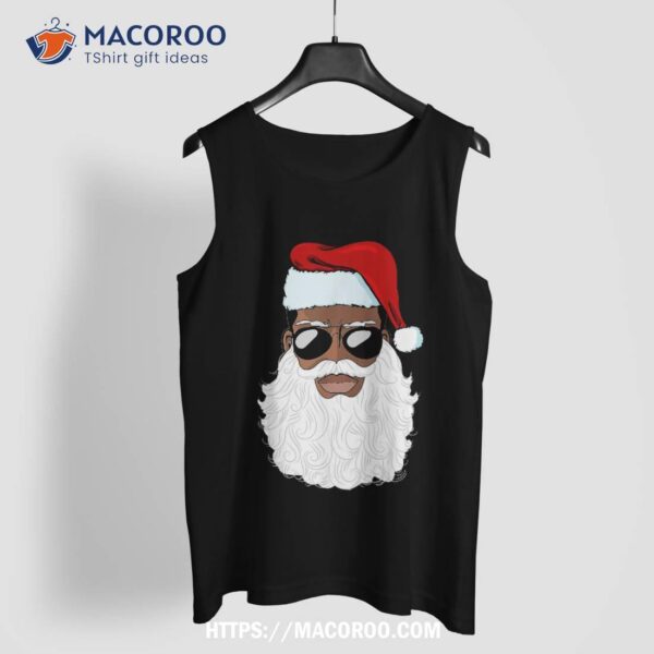 Santa Claus Black Xmas Afro African American Proud Shirt