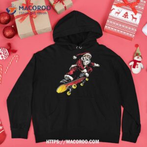 santa claus on skateboard funny christmas xmas shirt santa claus 1985 hoodie