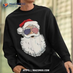 santa claus patriotic usa sunglasses christmas in july shirt merry christmas santa sweatshirt