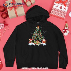 santa reindeer elf flutes as xmas tree musical snow shirt snowman gifts for christmas hoodie