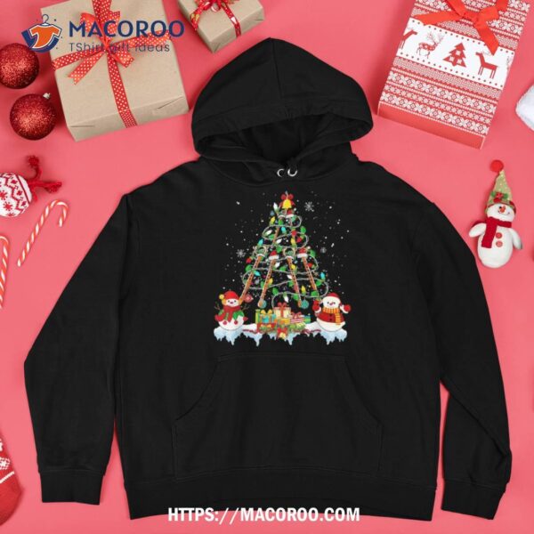 Santa Reindeer Elf Flutes As Xmas Tree Musical Snow Shirt, Snowman Gifts For Christmas
