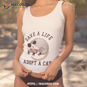 save a life adopt a cashirt tank top 1