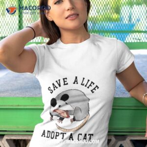 save a life adopt a cashirt tshirt 1