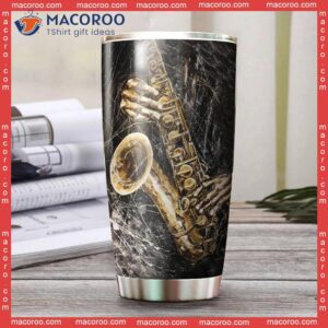 Saxophone Art Stainless Steel Tumbler