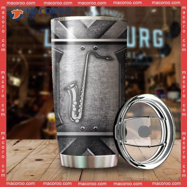 Saxophone Metal Stainless Steel Tumbler