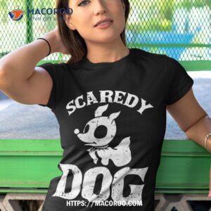 scaredy dog lazy halloween costume funny ghost shirt halloween michael tshirt 1