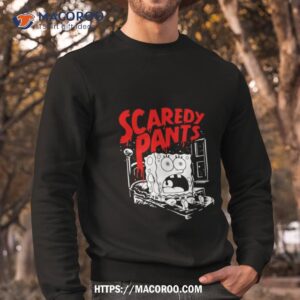 scaredy pants horrified halloween spongebob shirt sweatshirt