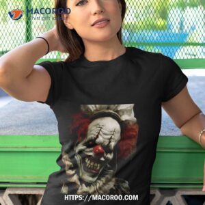 Scary Clown Monster Pennywise Halloween Shirt 3 scary clown monster pennywise halloween shirt tshirt 1