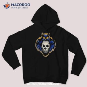 scary owl amp skull halloween creepy shirt halloween skull hoodie