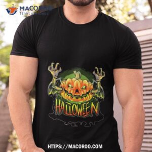 scary pumpkin head halloween shirt tshirt